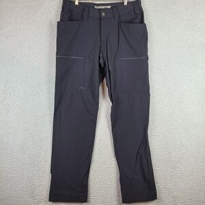 Duluth Trading Flexpedition Pants Mens 34x32 Black Relaxed Fit Stretch 75291